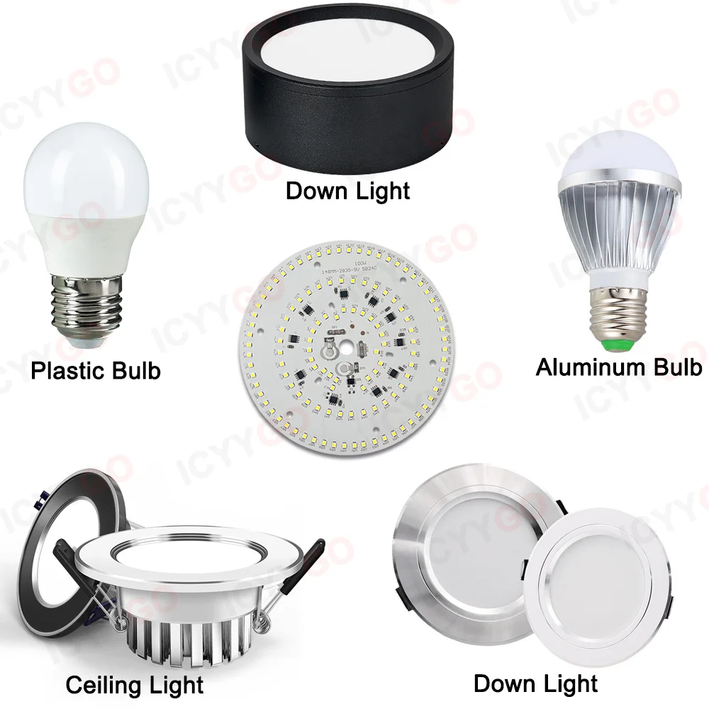 50W 100W 150W 220V Industrial And Mining Light Panel SMD2835 High Power Suitable For Factory Garage Warehouse Industrial Lightin