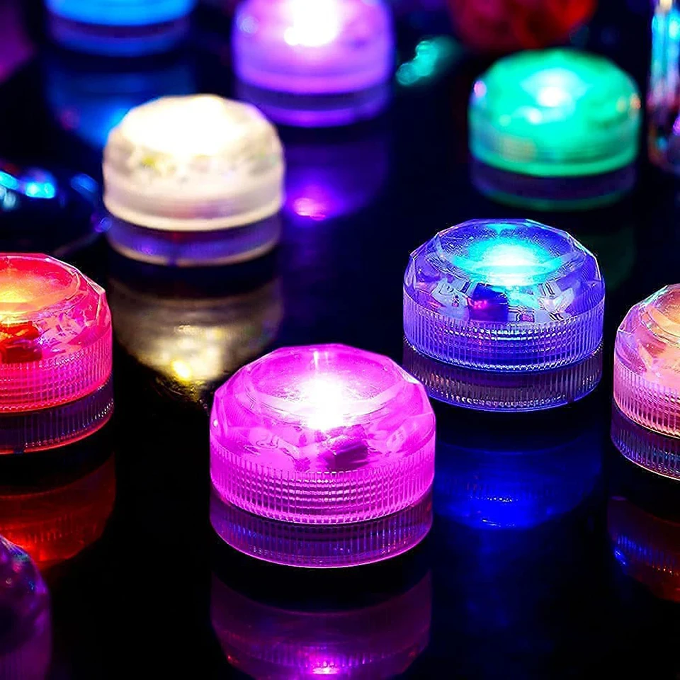 Underwater RGB Submersible Lights Wireless LED Car Interior Ambient Light Remote Control Decor Auto Roof Foot Atmosphere Lamp