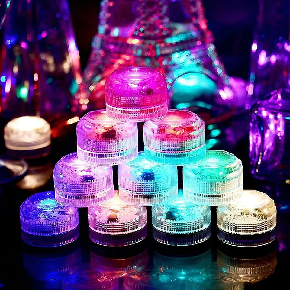 Underwater RGB Submersible Lights Wireless LED Car Interior Ambient Light Remote Control Decor Auto Roof Foot Atmosphere Lamp