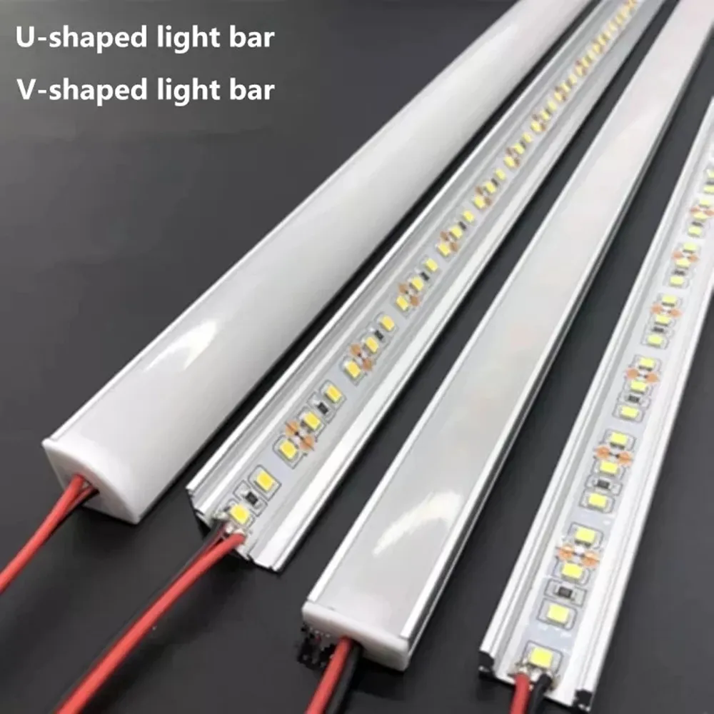 LED Aluminum Rigid Light Bar DC12V 50CM 20inch U/V-Shape 5730 36LEDs LED Aluminum Channel Home Decoration Lighting or Connector