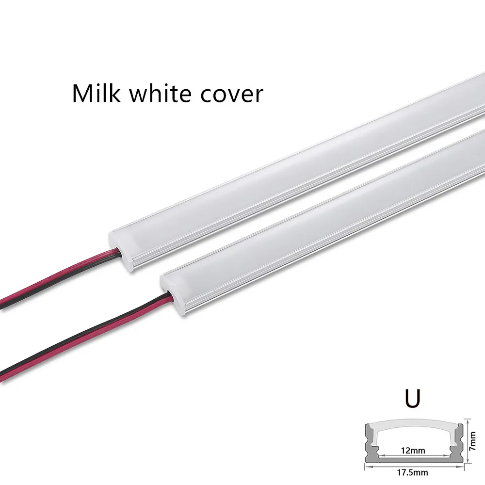LED Aluminum Rigid Light Bar DC12V 50CM 20inch U/V-Shape 5730 36LEDs LED Aluminum Channel Home Decoration Lighting or Connector