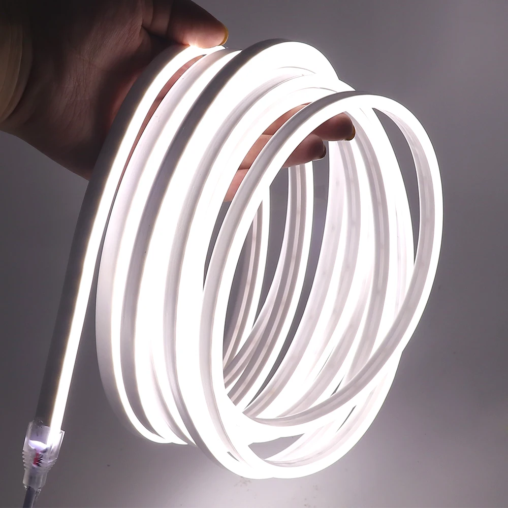 LED Strip 12V 2835 Neon Light Sign 120LEDs/M IP67 Waterproof Flexible Silicone Neon Rope Lights White Warm White DIY Diode Tape