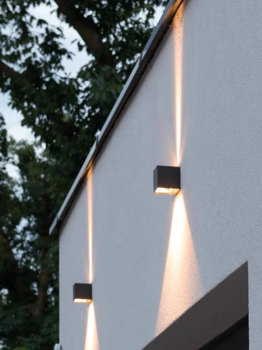 LED 6W/12W Outdoor Waterproof IP65 Wall Light Porch Garden Wall Lamp & Indoor Bedroom Living Room Decoration Lighting Lamp