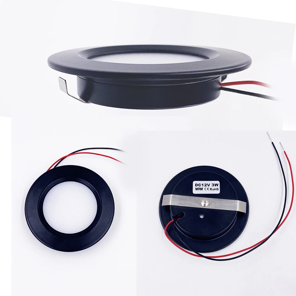 Mini LED Downlight DC12V 24V Ultra-Thin 3W 5W Embedded Room Decor Small Spotlight Ceiling Kitchen Bathroom Camping Vehicle Light