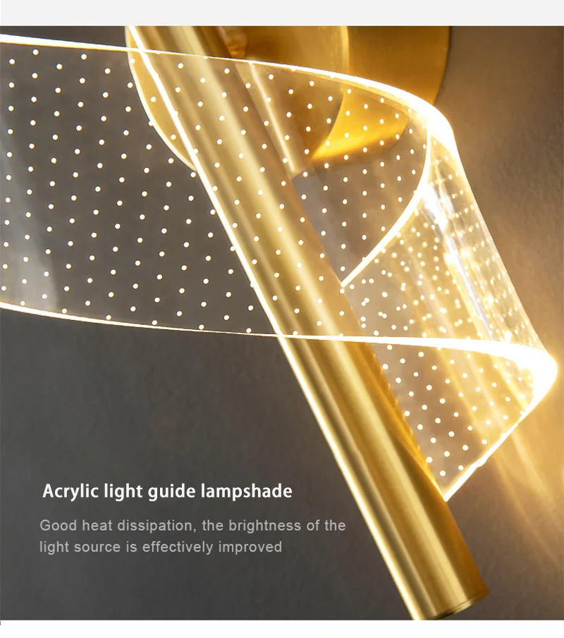 Nordic LED Wall Lamp Indoor Lighting For Bedroom Bedside Parlor Background Wall Light Modern Indoor Decoration Sconces