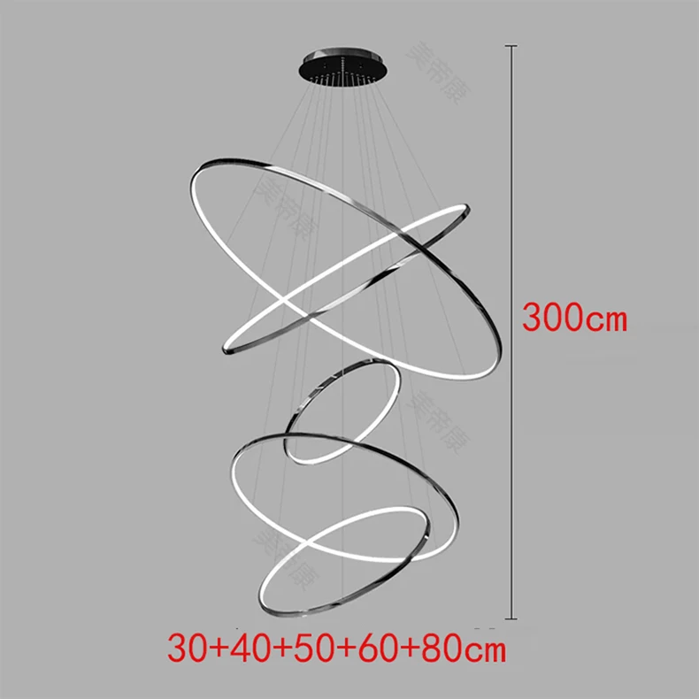 Nordic Home Decoration, Stair Chandelier, Living Room and Dining Room Pendant Lights, Ceiling Light, Indoor Lighting