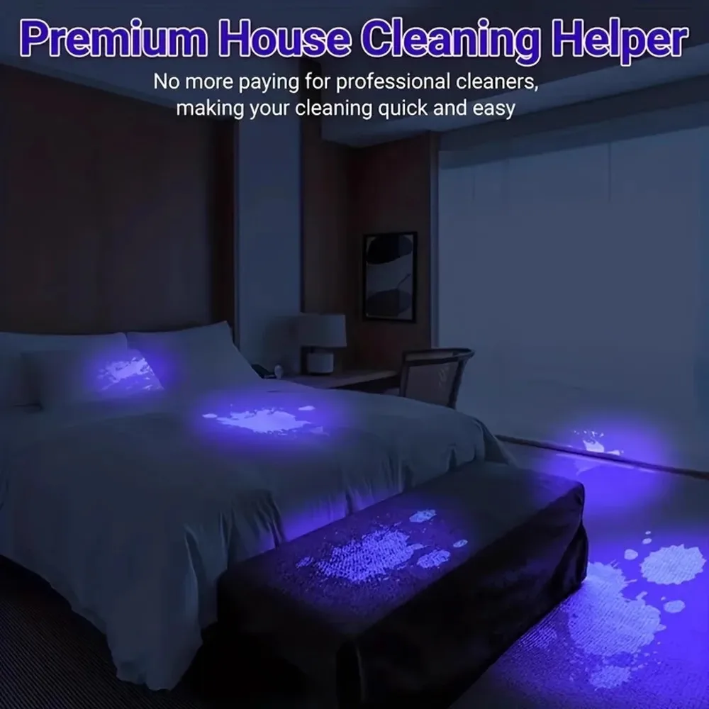 395nm UV Identification Aluminum Alloy Convenient Focusing Purple Light 365nm Aluminum Alloy Flashlight Type-C Charging