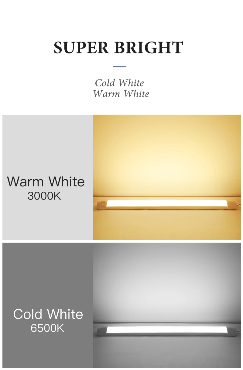 120cm Led Tube Light T5 T8 For Home 110V 220V Led Lamp Tube Bar 40W 60W 4ft Led Tube Light 1200mm /1000mm/ 900mm Tube Lighting