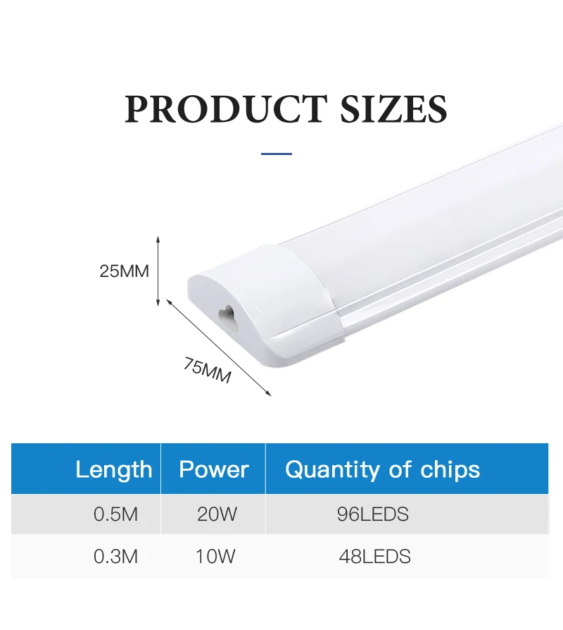 120cm Led Tube Light T5 T8 For Home 110V 220V Led Lamp Tube Bar 40W 60W 4ft Led Tube Light 1200mm /1000mm/ 900mm Tube Lighting