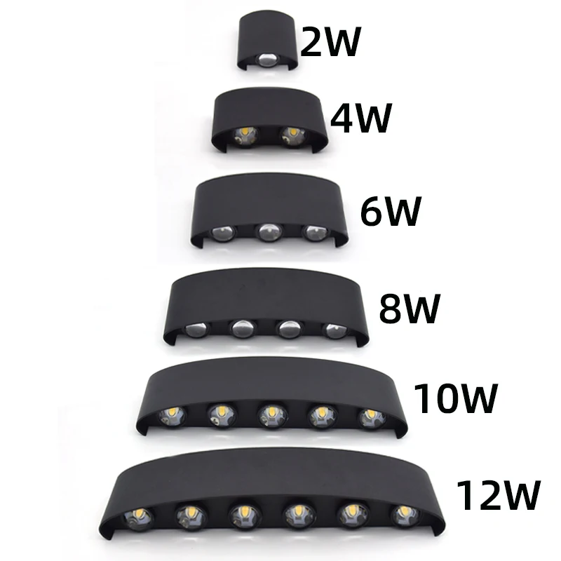 LED Wall Lamp Waterproof Outdoor Wall Light Porch/Garden/Bedroom Indoor Modern Nordic Sconce Luminaire 2/4/6/8/10/12W AC85-265V