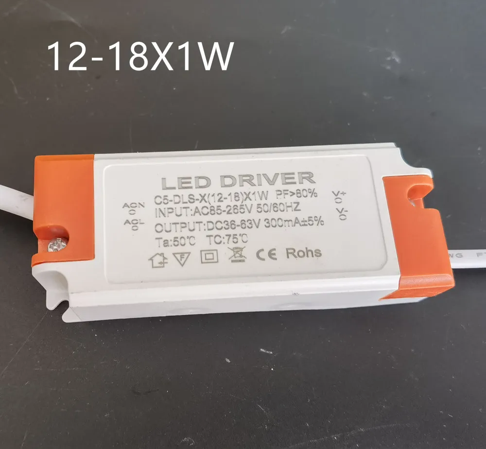 5pcs 300mA 600mA 900mA For Led Bulb1W 3W 4W 7W 8W 12W 24W 36W LED Driver Transformer Power Supply Adapter