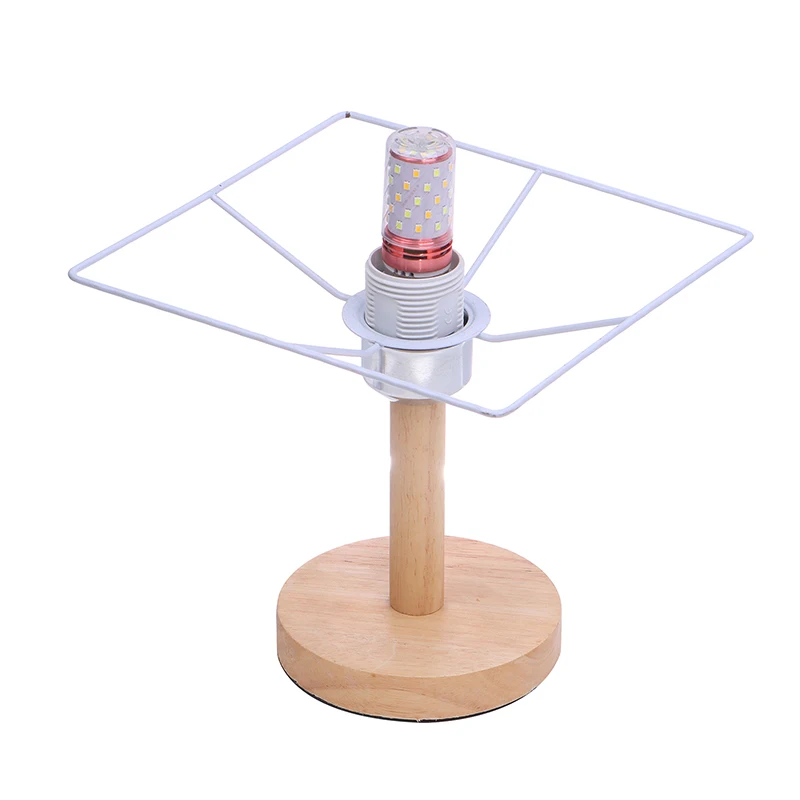 1Set Cylinder Vintage Lampshade Lamp Iron Lamp Frame Shade Accessories For E27 Lamp Socket Chandelier
