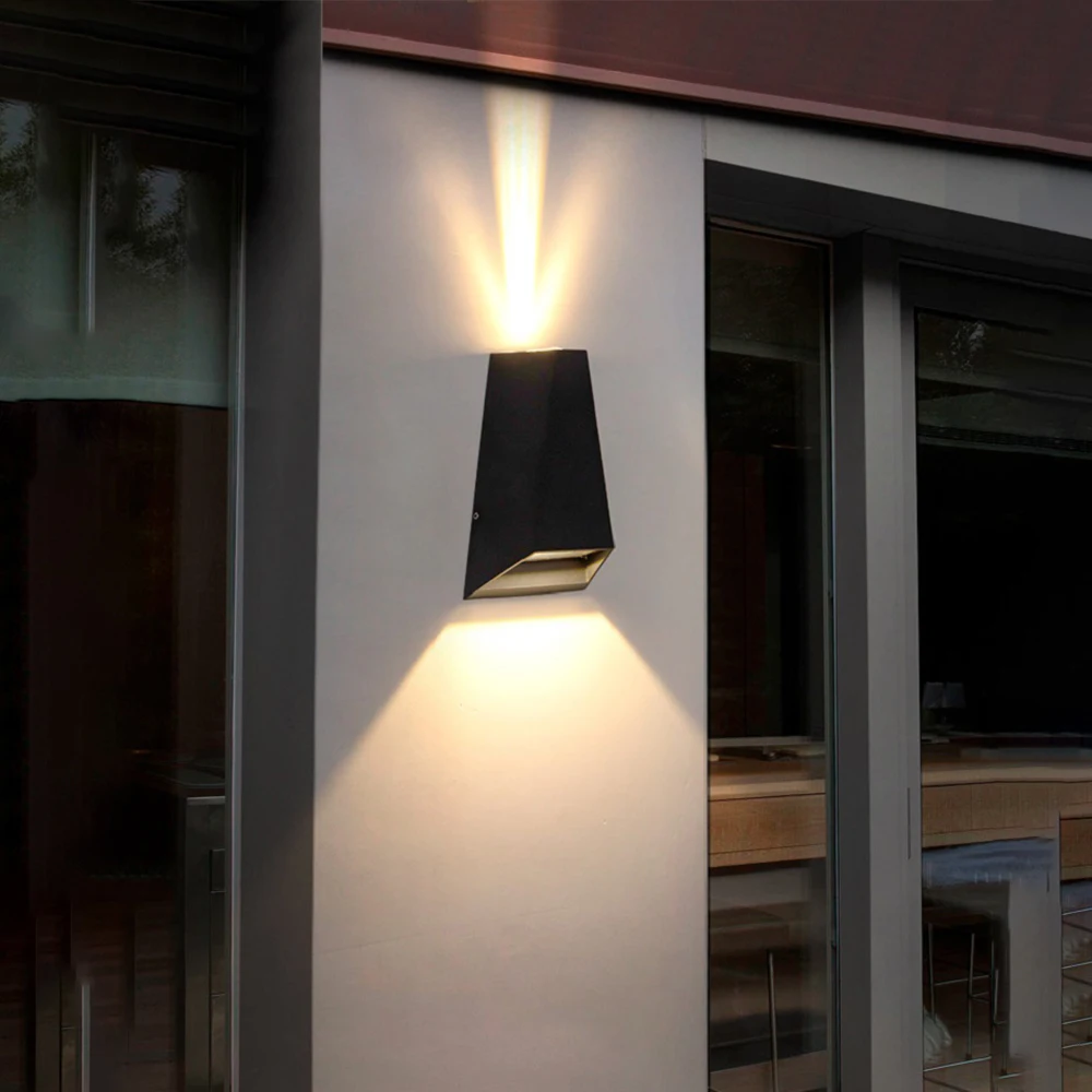 SANDIY Outdoor LED Garden Wall Lamp Up Down Light for House Decor Exterior Patio Porch Garage Gate Balcony Step Waterproof IP65