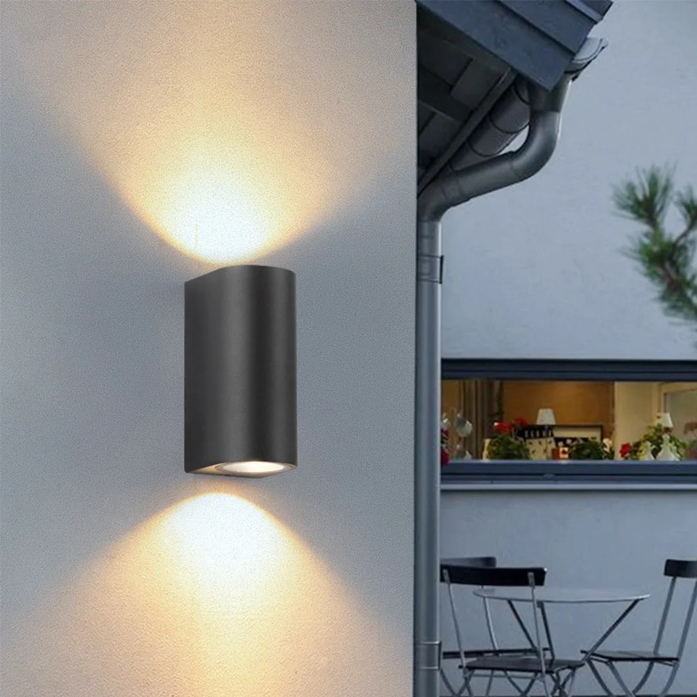 SANDIY Outdoor LED Garden Wall Lamp Up Down Light for House Decor Exterior Patio Porch Garage Gate Balcony Step Waterproof IP65