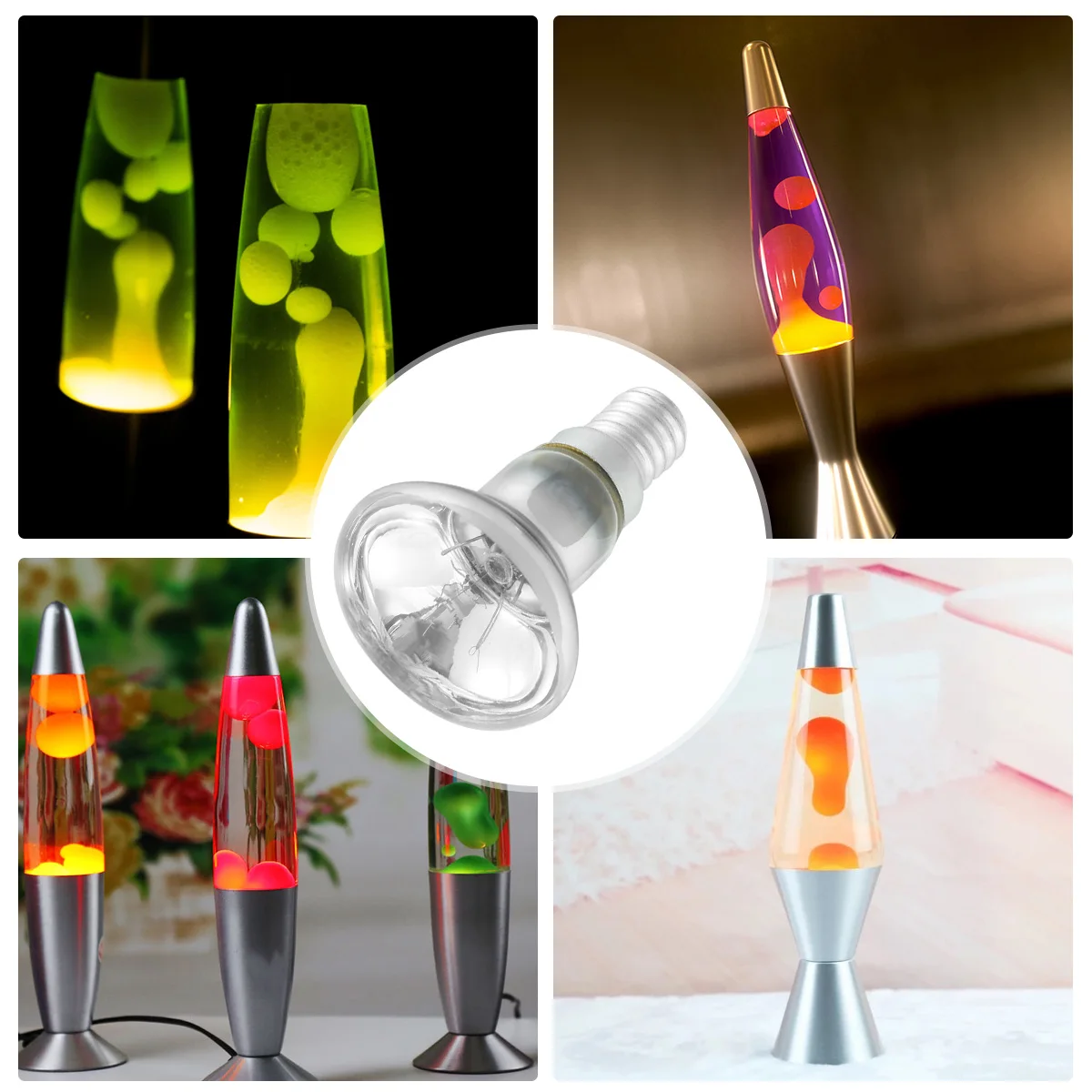 30 Watts Lava Lamp Bulbs Reflector Type Bulbs R39 E14 Base Lava Lamp Bulb High Temp Resistant Replacement Bulbs for Lava Lamps