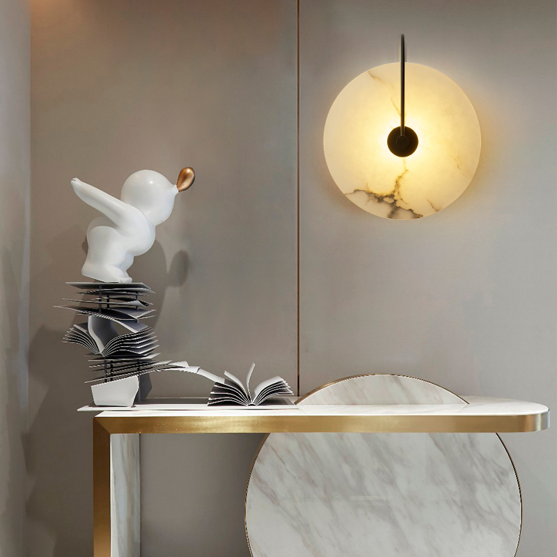 Modern Wall Lamp Led Nordic Lighting Sconces Living Bedroom Bedside Bathroom Restaurant Kitchen Decor Minimalist Round Lights
