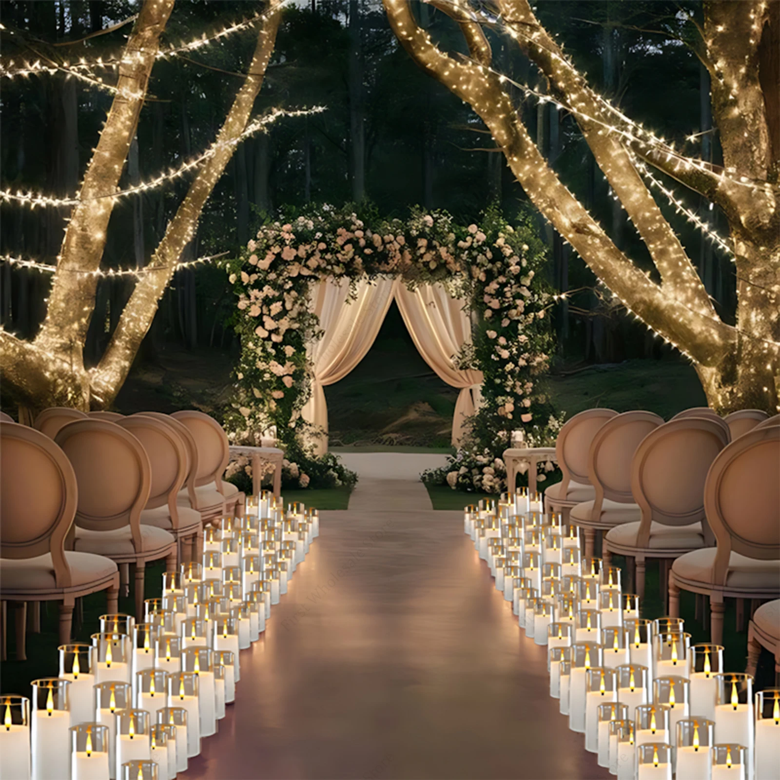 5-120PCS Flameless Candles Decoration Wedding Led Candles Artificial Electronic Candle Battery Candlelight Concert Acrylic Cup