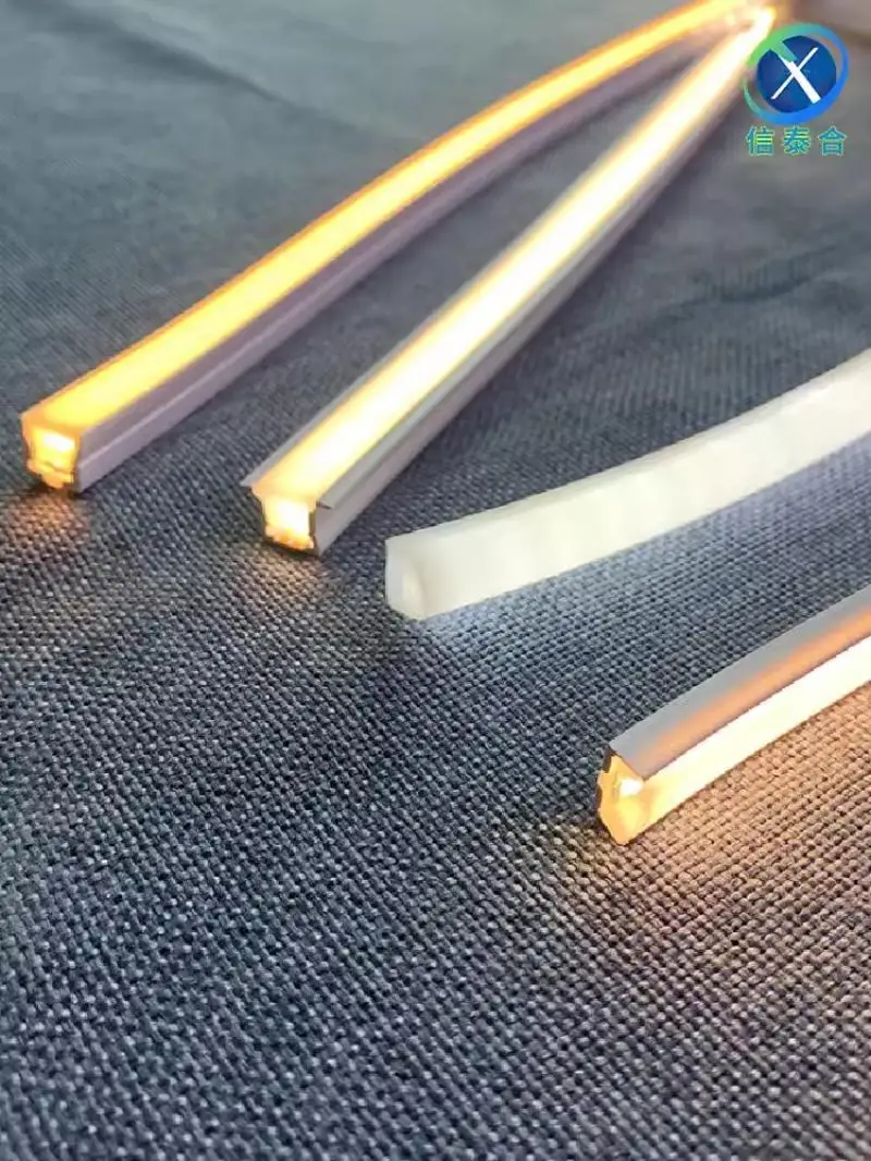 Narrow Silicon Gel LED Neon Tube Rope Lamp Flexible Linear Silicone Diffuser Channel Waterproof Cabinet Closet Car Decor Light