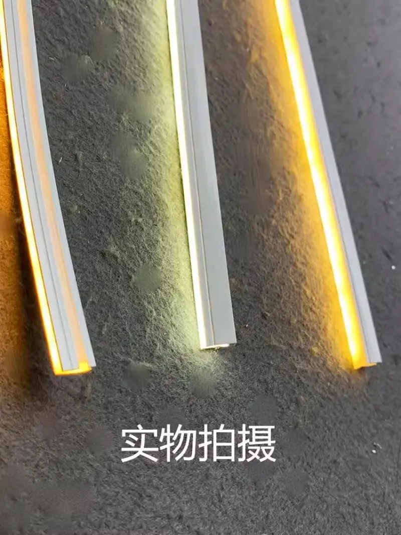 Narrow Silicon Gel LED Neon Tube Rope Lamp Flexible Linear Silicone Diffuser Channel Waterproof Cabinet Closet Car Decor Light