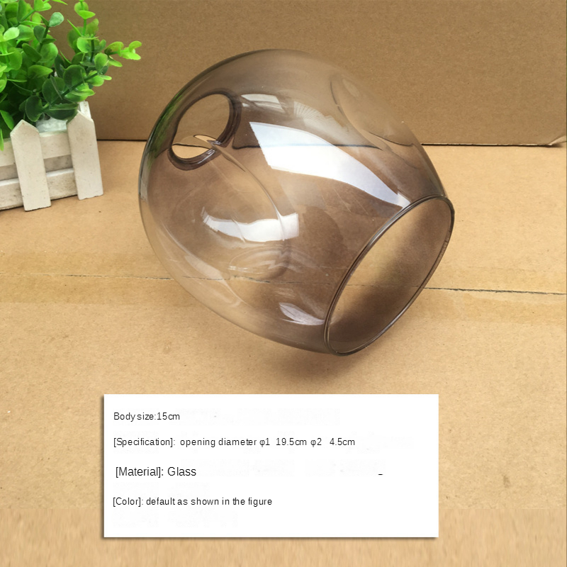 DNA Magic Bean chandelier Lights Glass Cover D15cm D18cm Concave Glass Shade Replacement 4.5cm opening fitter lamp shade E27
