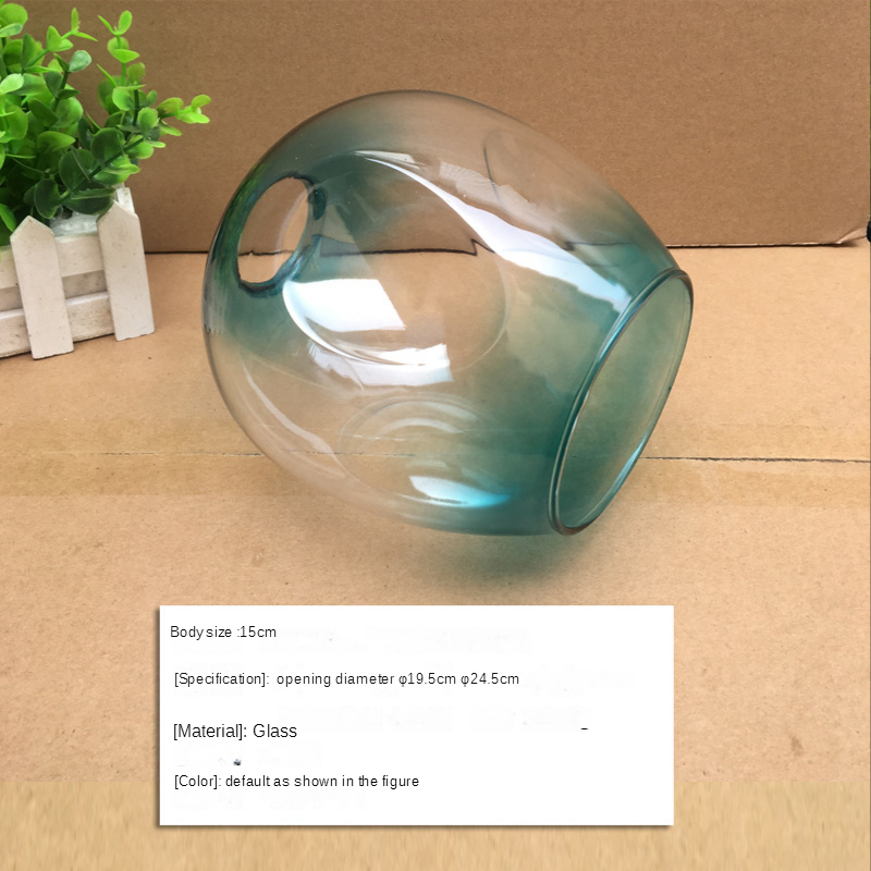 DNA Magic Bean chandelier Lights Glass Cover D15cm D18cm Concave Glass Shade Replacement 4.5cm opening fitter lamp shade E27