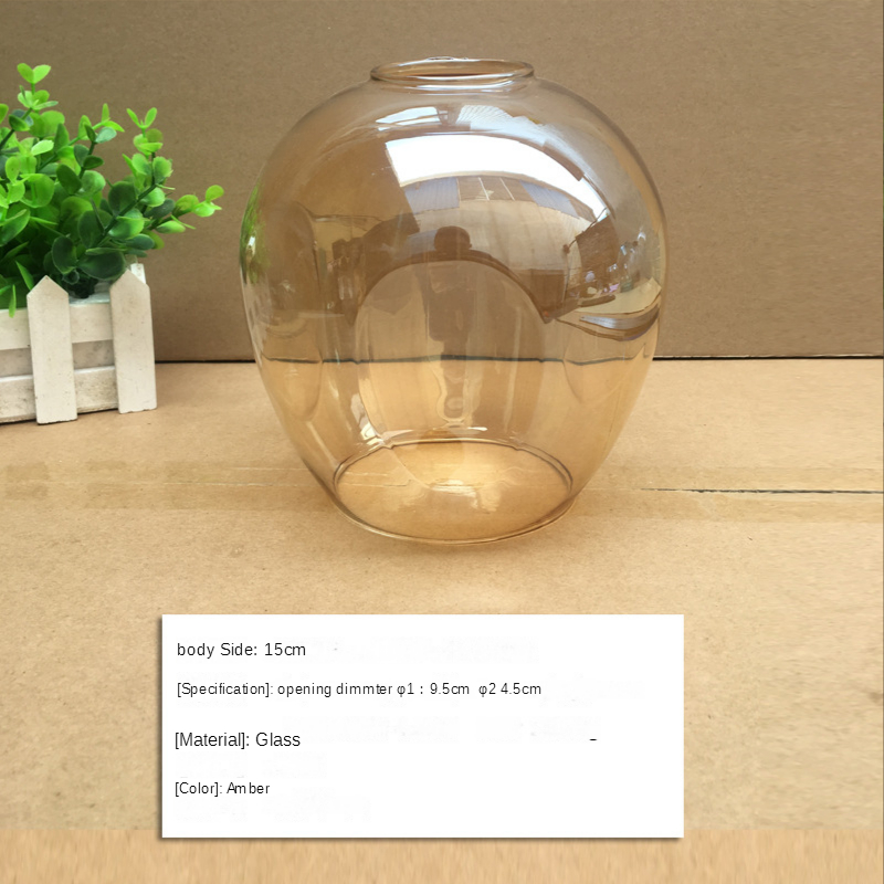 DNA Magic Bean chandelier Lights Glass Cover D15cm D18cm Concave Glass Shade Replacement 4.5cm opening fitter lamp shade E27