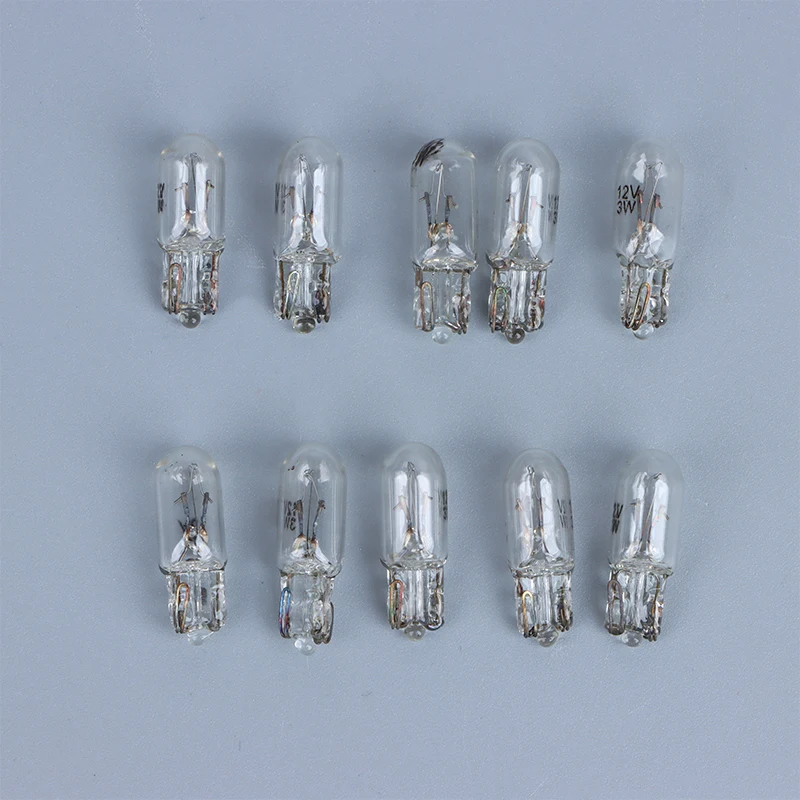 10Pcs Bulb 12V 3W T6.5 Car Dashboard Instrument Panel Light Indicator Light Automotive Products Car Accessories