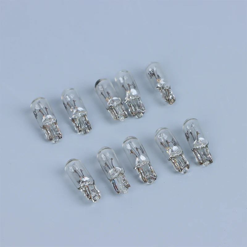 10Pcs Bulb 12V 3W T6.5 Car Dashboard Instrument Panel Light Indicator Light Automotive Products Car Accessories