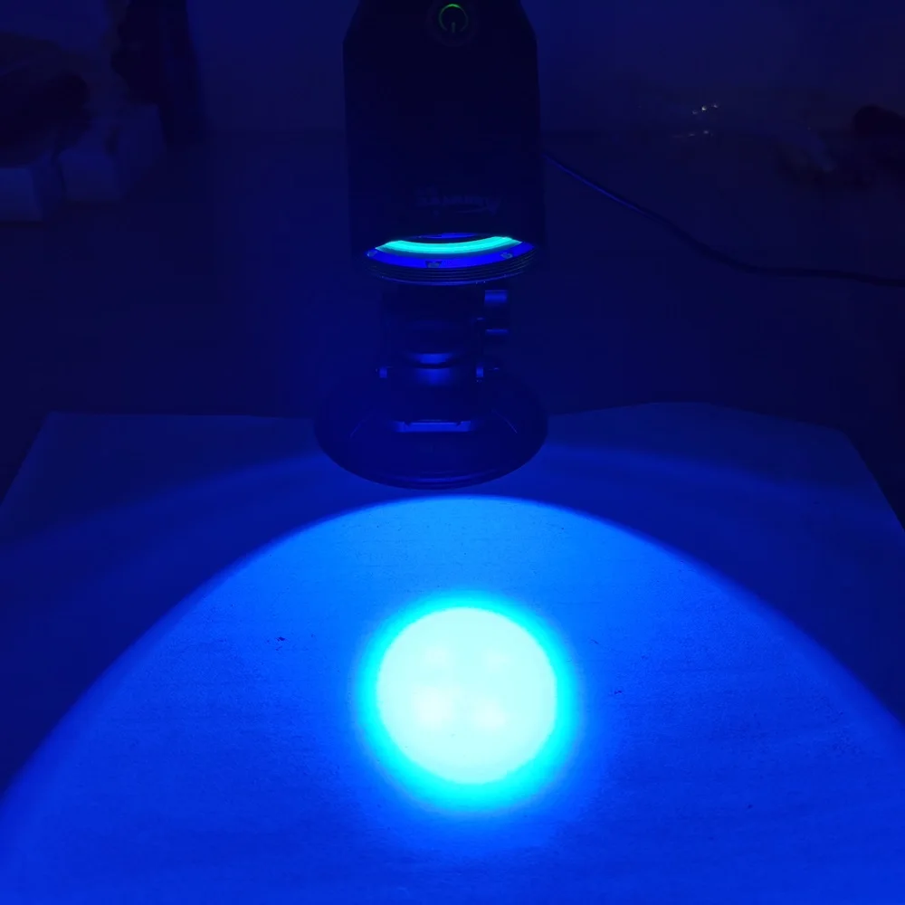 20W High Bright 365nm UV LED Blacklight High Power DC 5V 2A USB-Powered Ultraviolet Light PCB Resin Curing Porcelain Repair Lamp