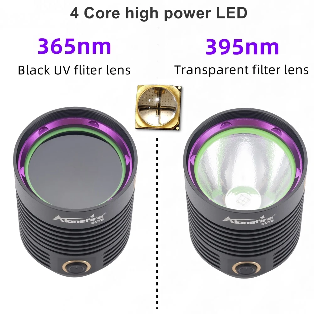 20W High Bright 365nm UV LED Blacklight High Power DC 5V 2A USB-Powered Ultraviolet Light PCB Resin Curing Porcelain Repair Lamp
