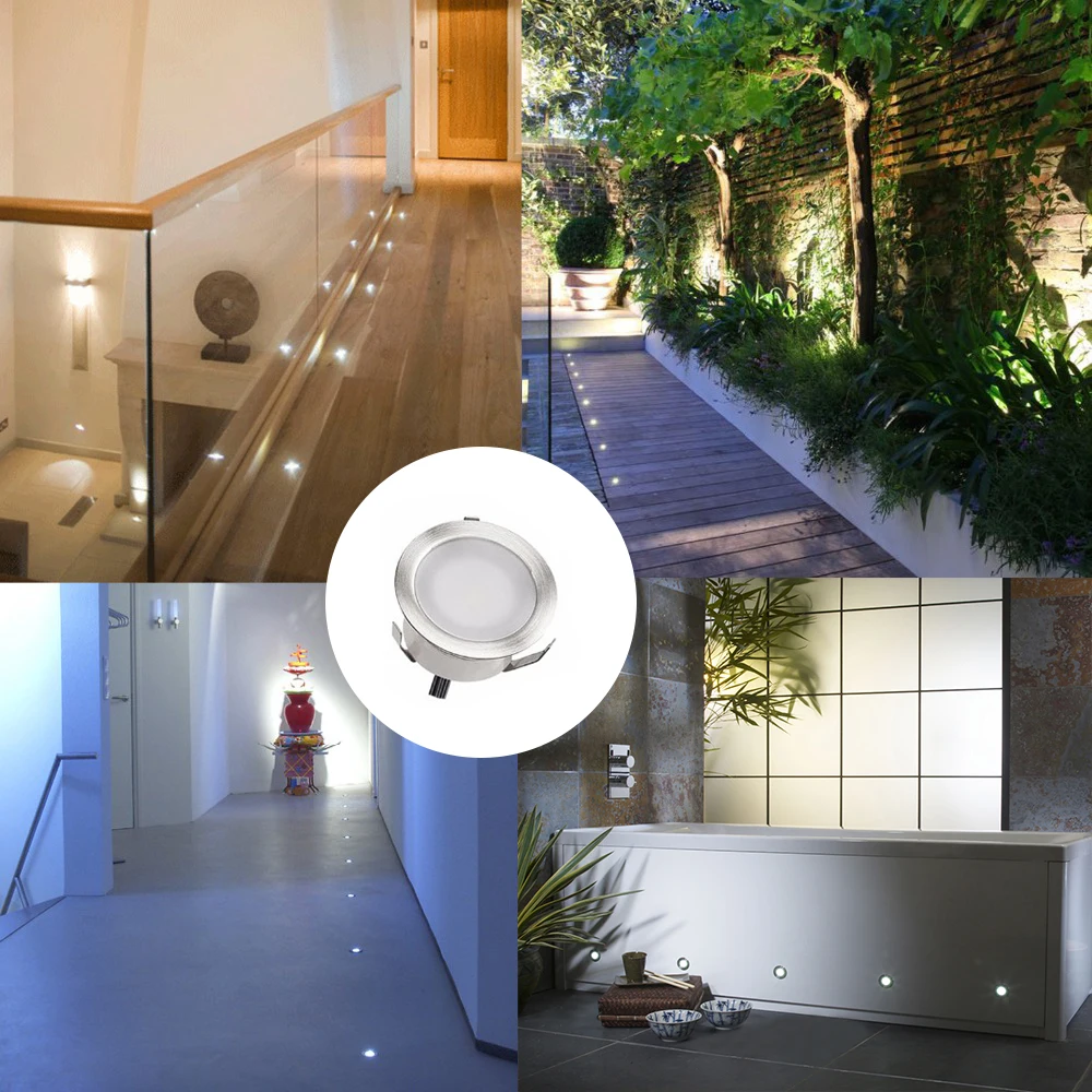 LED Inground Light Garden Decoration Outdoor Lighting IP67 DC12V Yard Floor Stair Deck Pathway Patio Terrace Recessed Lamps