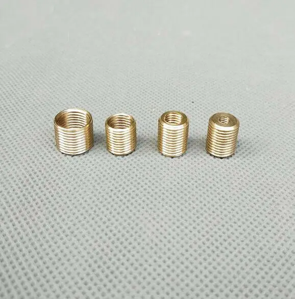 Camal 5pcs M4 to M10, M6 to M10, M8 to M10, M10 to M12 Threaded Hollow Tube Adapter Inner Outer Threaded Coupler Conveyer Adapte