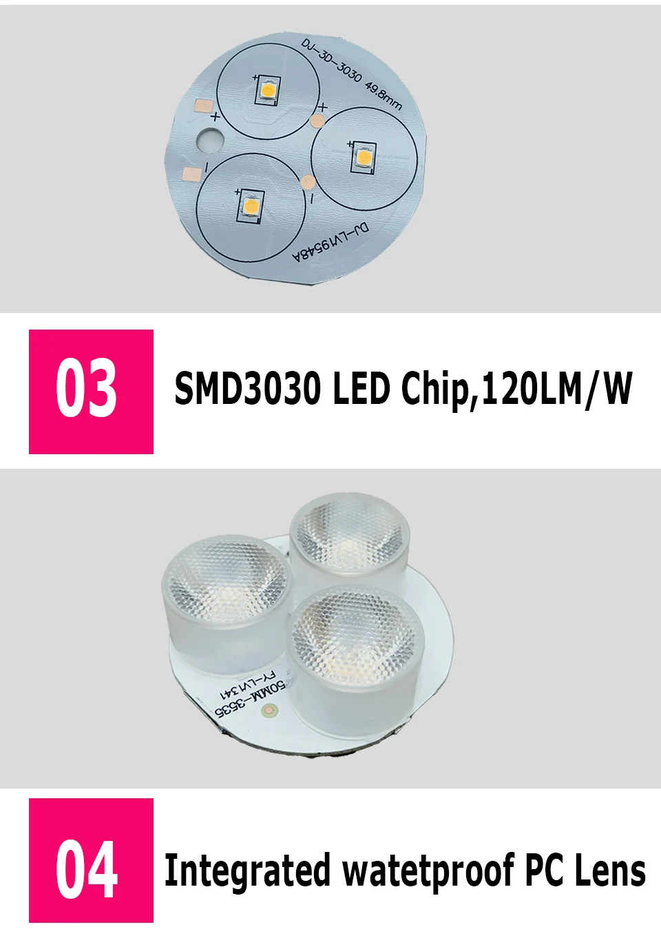 42MM 52MM 62MM 75MM 1W 3W 6W 12V-24V IP68 Swimming Pools Lighting All Stainless Steel LED Underwater Light