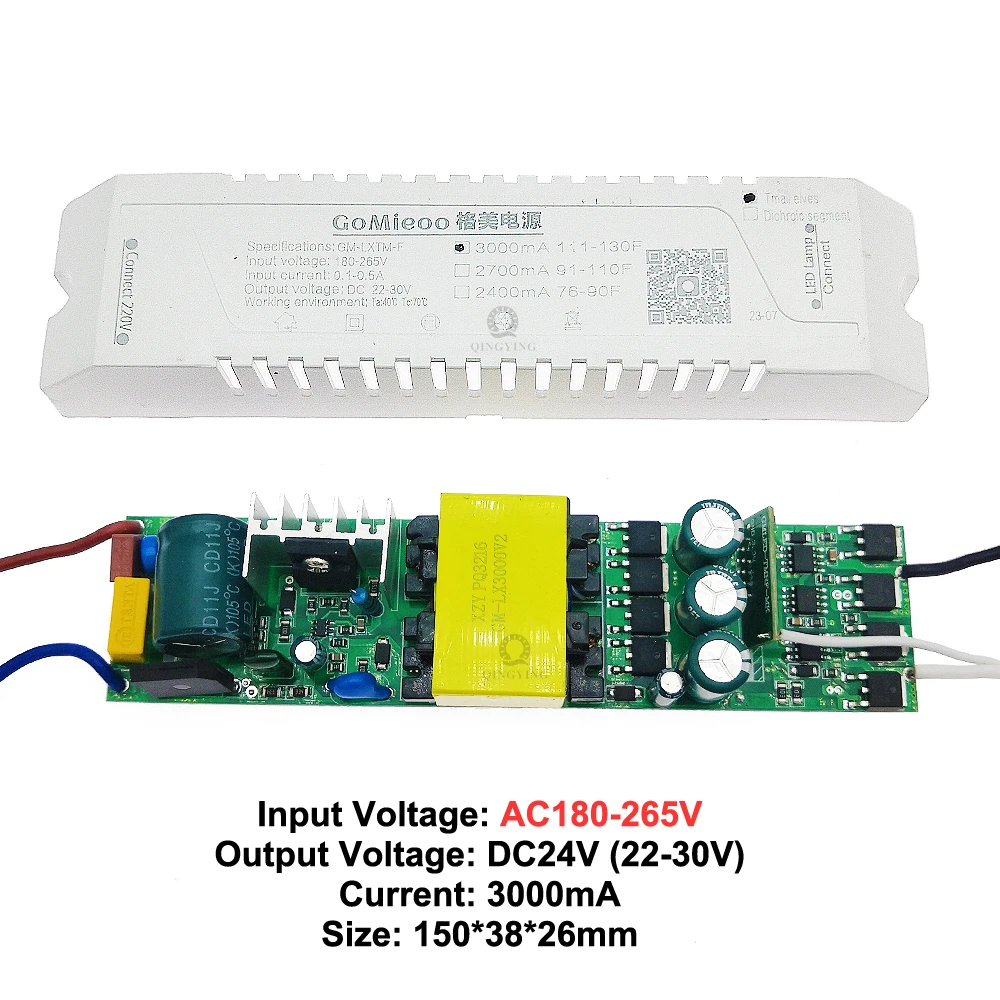 2.4G Intelligent Power Supply DC24V 600mA 800mA 1200mA 1500mA 2400mA 2700mA 3000mA 2Pin 2 Color Parallel LED Driver GM-LXTM-F