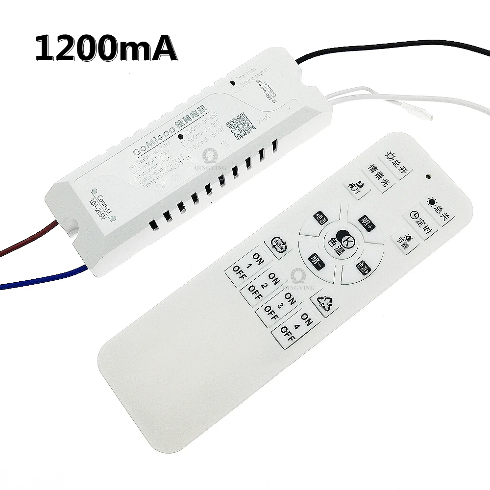 2.4G Intelligent Power Supply DC24V 600mA 800mA 1200mA 1500mA 2400mA 2700mA 3000mA 2Pin 2 Color Parallel LED Driver GM-LXTM-F