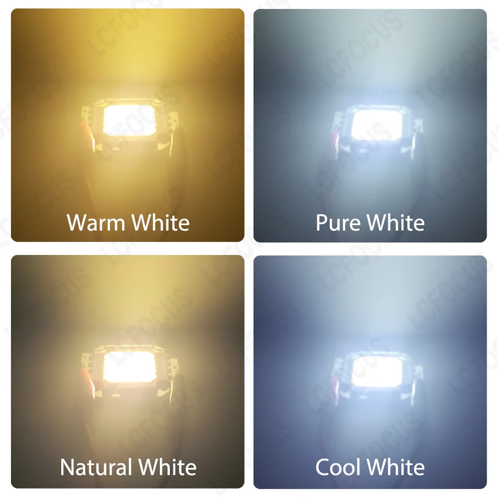 Super Bright DC 12V 5W 10W 12W 20W 30W 50W LED Chip COB Diode SMD Driverless For Floodlight Spotlight Outdoor Street Lighting