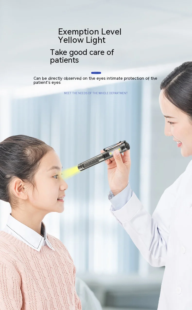Professional Medical Pen Light Handy Rechargeable LED Flashlight First Aid Medical Doctor Nurse Portable Diagnosis Penlights