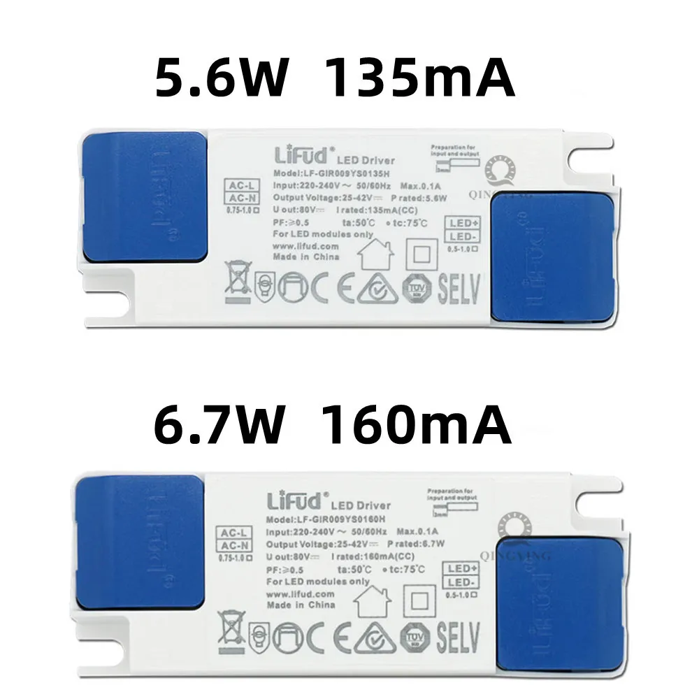 2pc/lot IFud LED Driver 5.6-23.4W 135mA 160mA 180mA 200mA 250mA 300mA 350mA 400mA 450mA 500mA 550mA 600mA 25-42V Power Transform