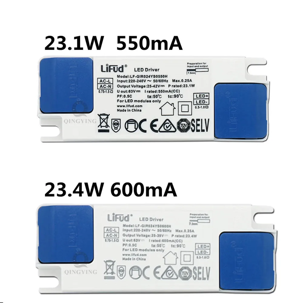2pc/lot IFud LED Driver 5.6-23.4W 135mA 160mA 180mA 200mA 250mA 300mA 350mA 400mA 450mA 500mA 550mA 600mA 25-42V Power Transform