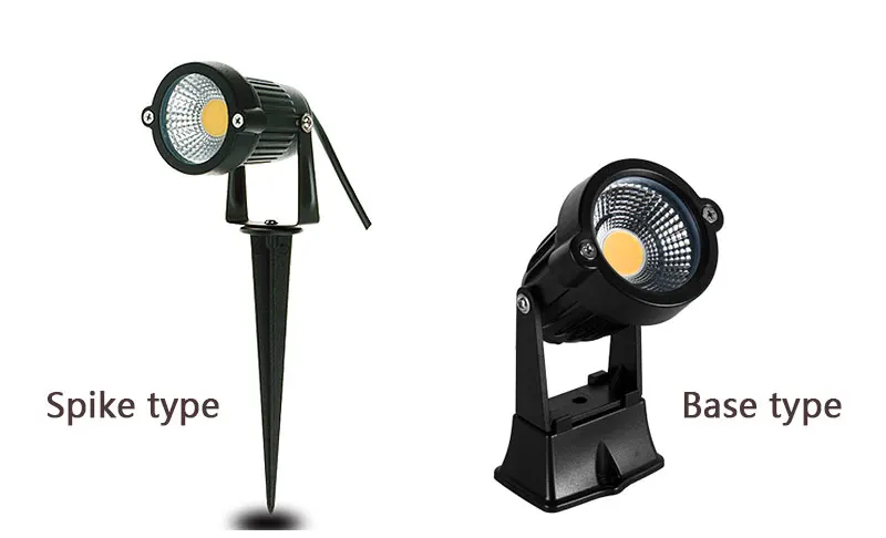 10Pcs LED Garden Lawn Lamp Waterprof AC220V 110V 7W 5W DC12-24V Outdoor LED Spike Light Path Landscape IP65 Spot Bulbs