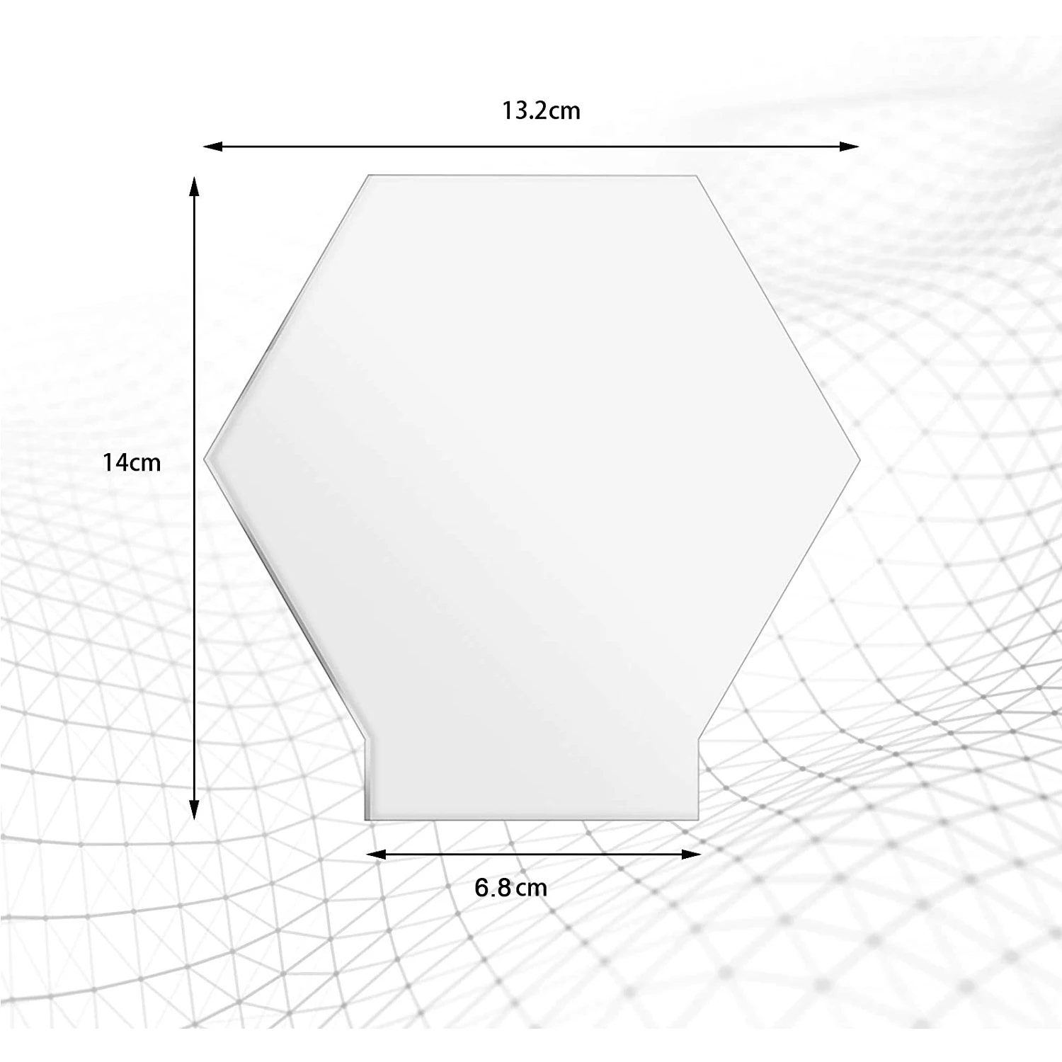4 Pcs Different Clear Acrylic Sheet Round Square Heart Pentagon Panel Thick 3.8 mm Acrylic Board Cast Acrylic for DIY Display