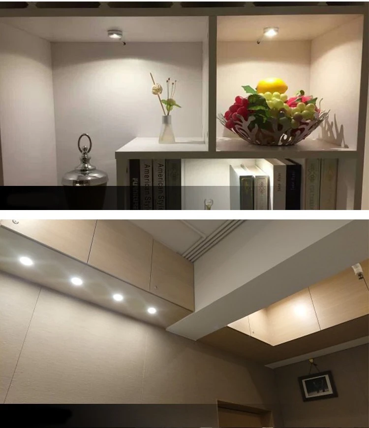 1 Watt 12V Ultra-Thin 8 mm LED Spotlight Home Mini Focus Cabinet Under Counter Lighting Wine Kitchen Display Hotel Kitchen