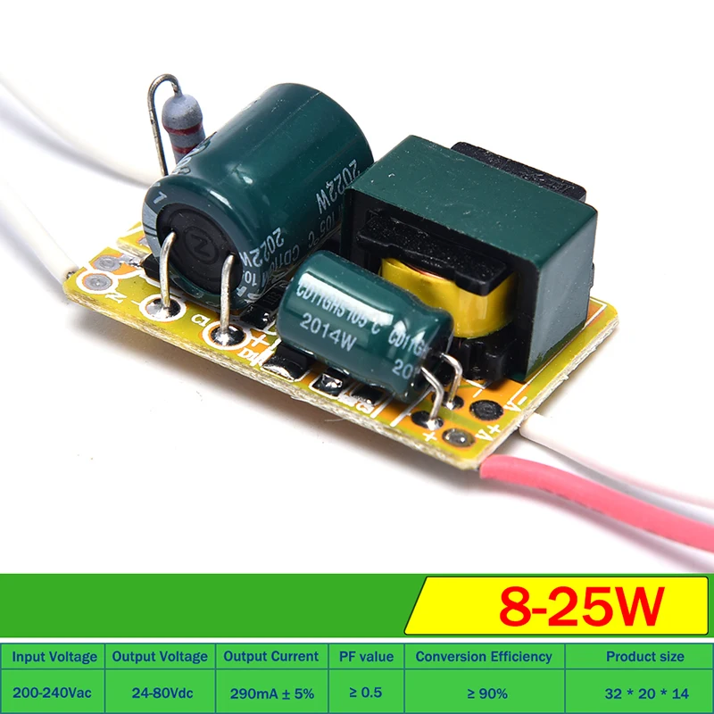 8W 5W 18W 25W 36W 50W 120/240mA/250mA LED Driver Constant Current Light Transformer AC200-240V Power Adapter For Bulb DIY