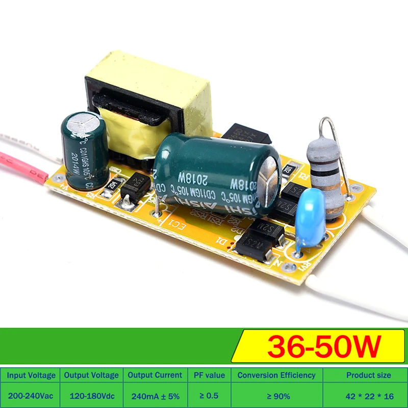 8W 5W 18W 25W 36W 50W 120/240mA/250mA LED Driver Constant Current Light Transformer AC200-240V Power Adapter For Bulb DIY