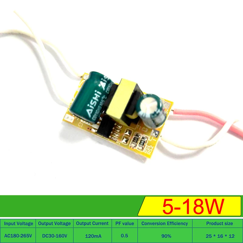 8W 5W 18W 25W 36W 50W 120/240mA/250mA LED Driver Constant Current Light Transformer AC200-240V Power Adapter For Bulb DIY