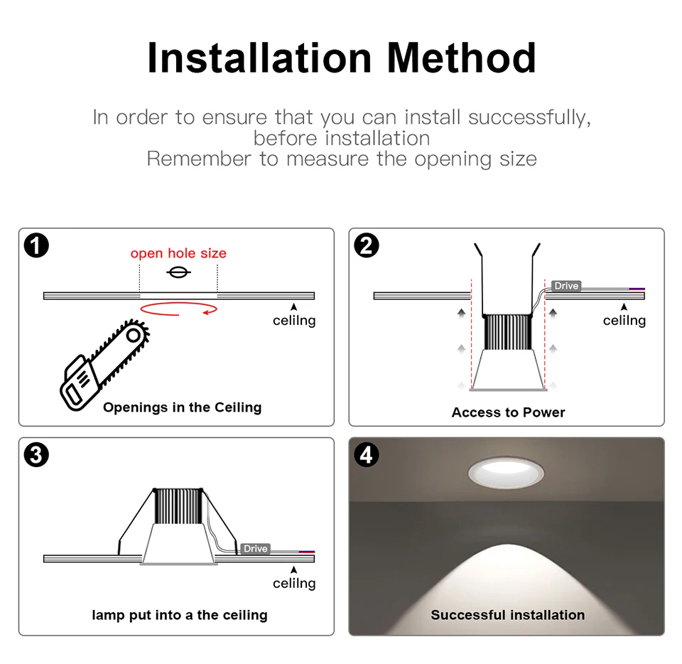 Aluminum LED Spot Light 5W 7W 9W 12W LED Spotlight Bulb 110V 220V Recessed Downlight Ceiling Lamp Showcase Decorative Lighting