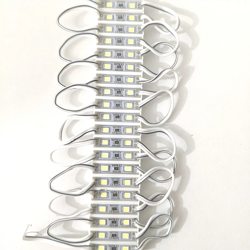 20pcs LED Module Lights 2835 Patch Waterproof IP65 DC12V White Warm R/G/B Decoration Logo Super Backlight Advertising Signs Lamp