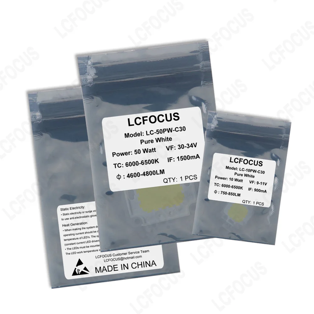 High Power LED Chip 10W 20W 30W 50W 100W Warm Natural Cool White 3000K 4000K 6000K For Floodlight Lamp Light Beads
