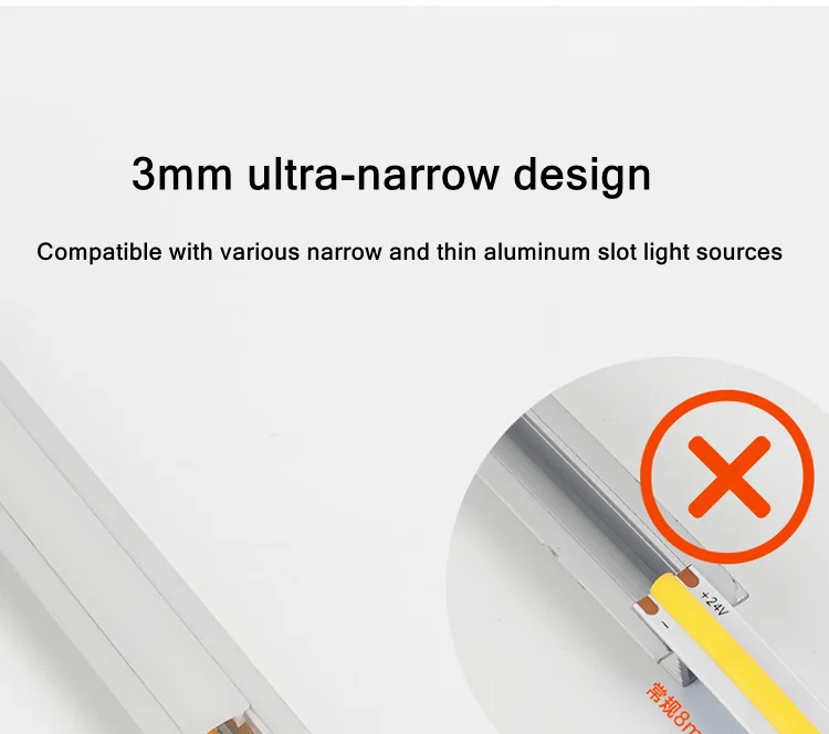 3mm Ultra Thin 12V Colorful COB LED Strip Dimmable 3000K 4000K 6000K High Density Flexible Light 400LEDs For DIY Home Decor Lamp