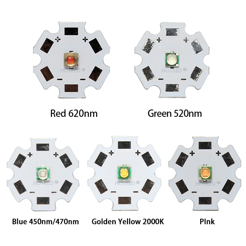 10pcs 1W 3W High Power LED Beads XP-E 3535 XPE Lamp Diode 3.5*3.5mm Full Spectrum Cool Warm White Green Deep Red660nm Royal Blue